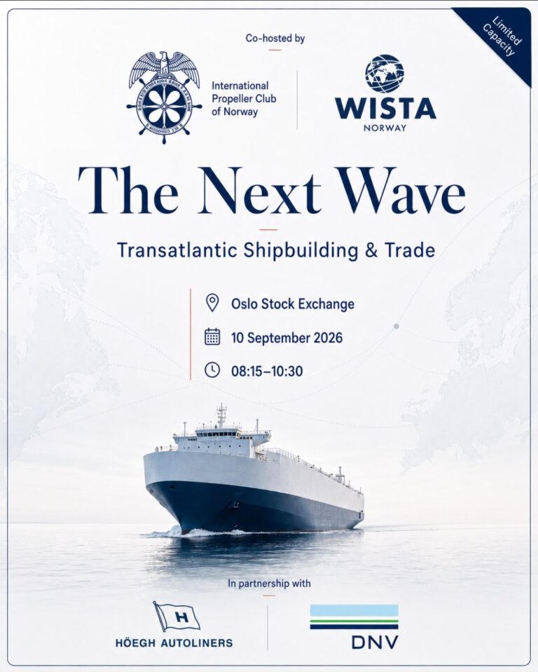 Oslo Ocean Days breakfast panel:  The Next Wave – Transatlantic Shipbuilding & Trade